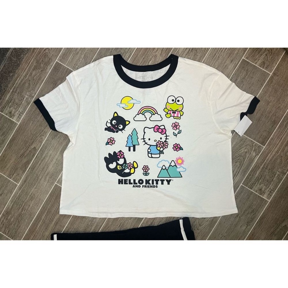 Hello Kitty 2pc Plus Sized Shorts Set Top & Bottom New With Tags - Picture 5 of 9